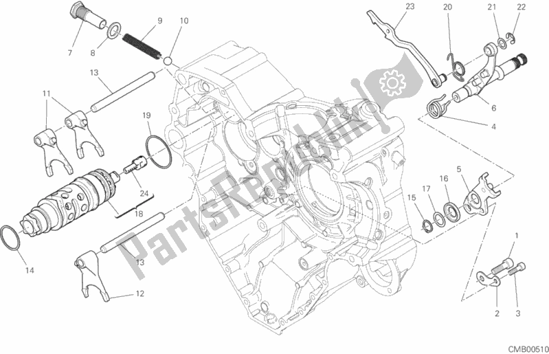 Alle onderdelen voor de Schakelmechanisme van de Ducati Multistrada 1260 S Touring Brasil 2018